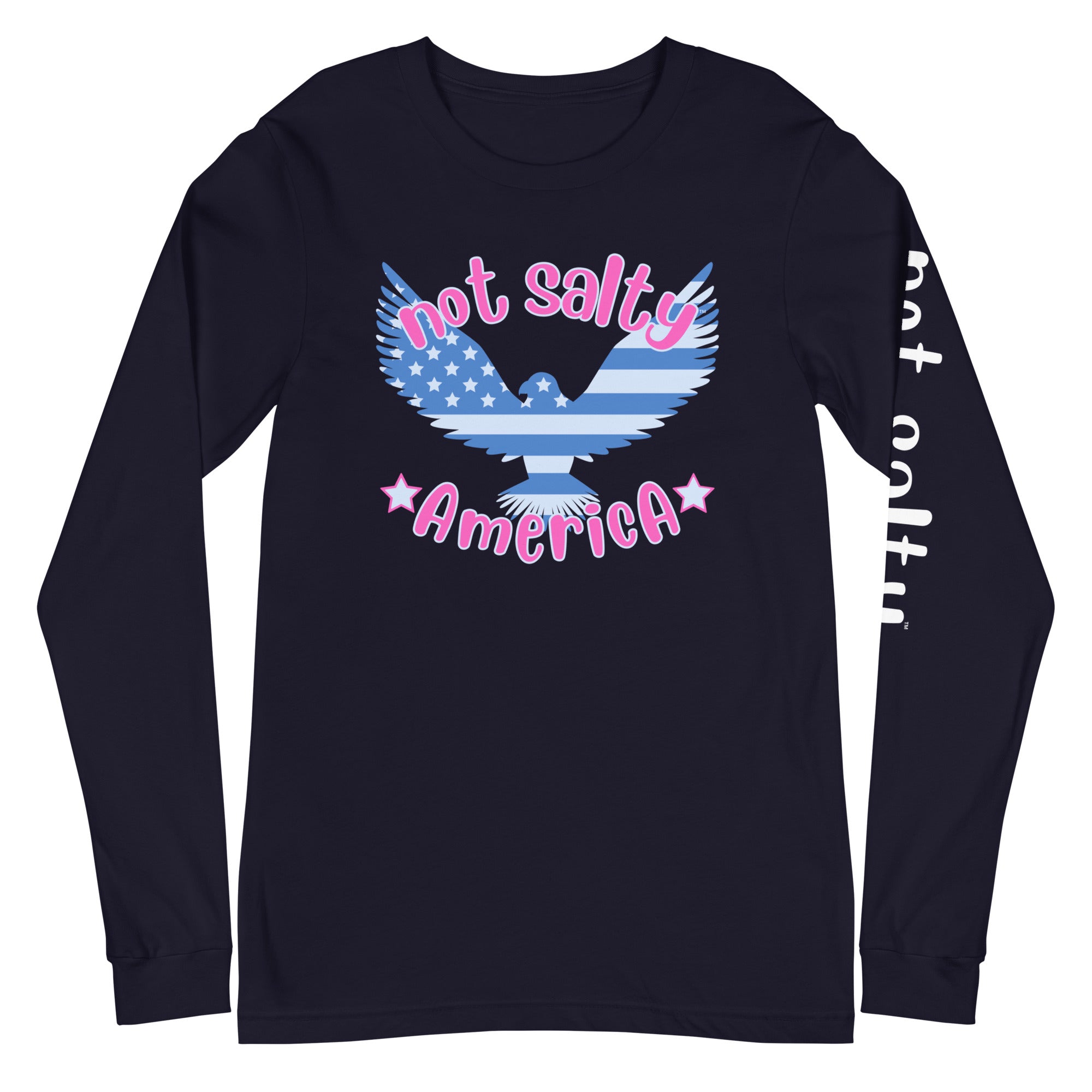 Not Salty "Relax America" Men's/Unisex Long-Sleeve T-Shirt