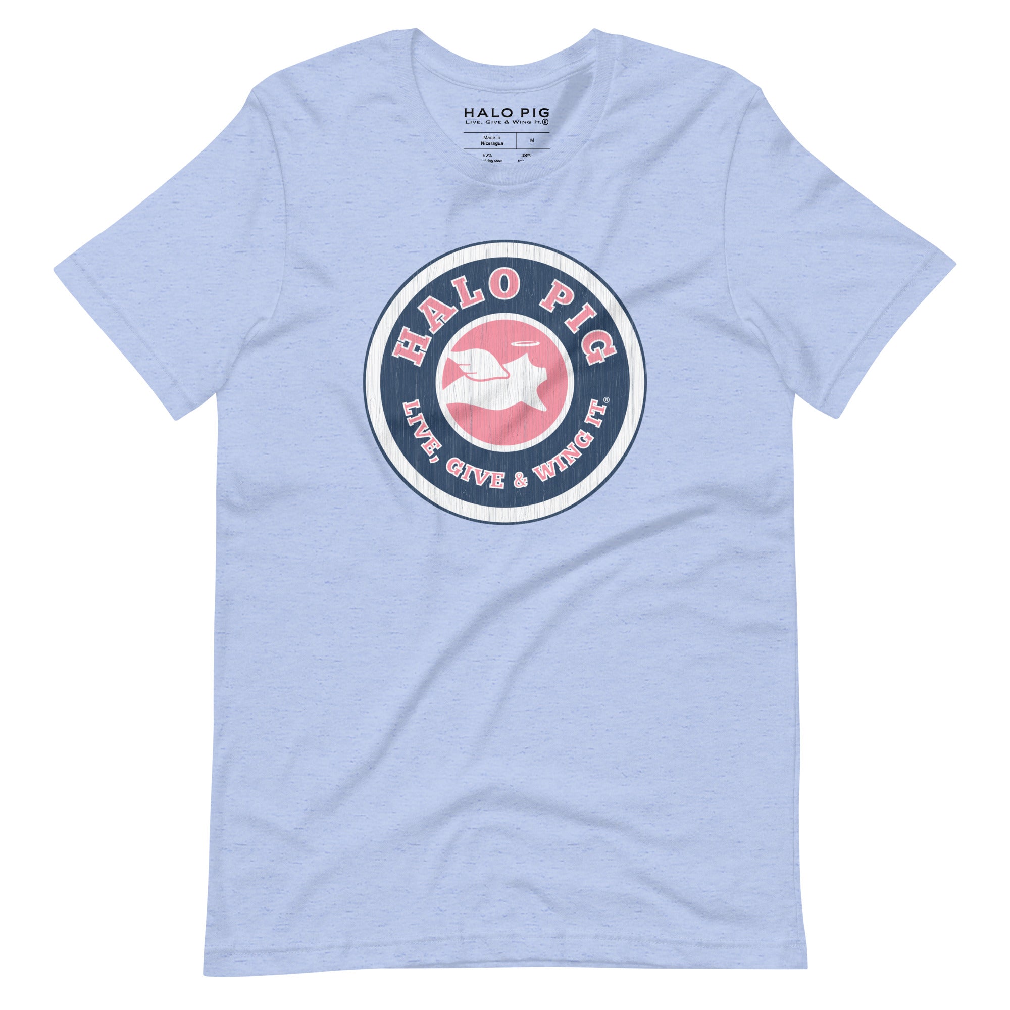 Halo Pig "Woodgrain Biggie" Men's/Unisex T-Shirt