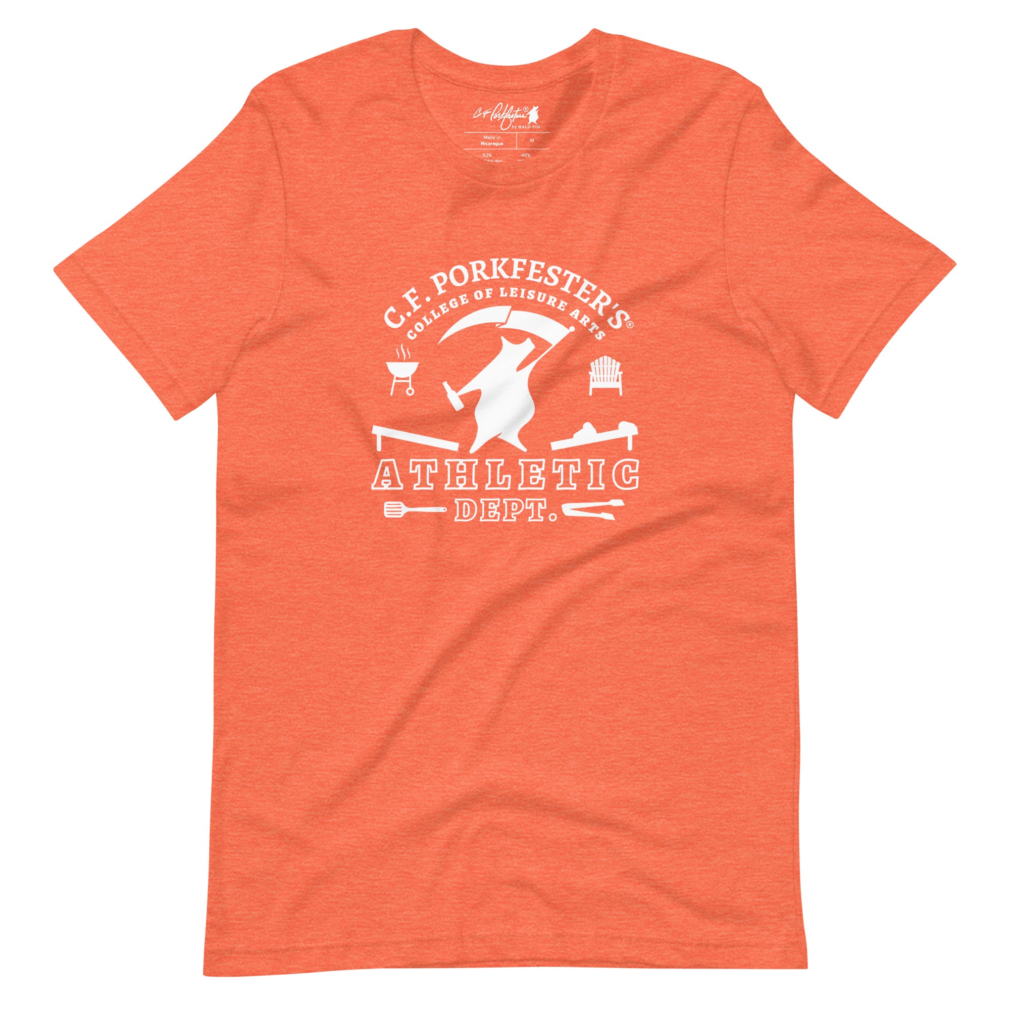 C.F. Porkfester's "Athletic Dept." Men's/Unisex T-Shirt