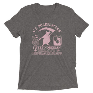 C.F. Porkfester's "Old Fashioned" Men's/Unisex Tri-blend T-Shirt